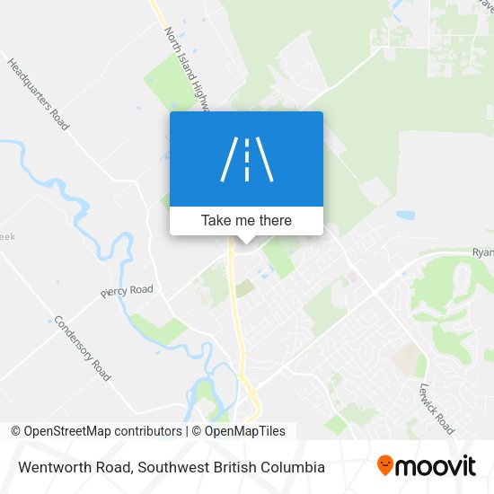 Wentworth Road map