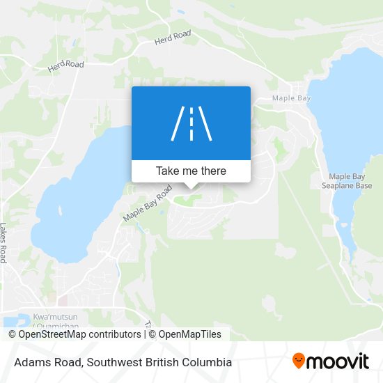 Adams Road map