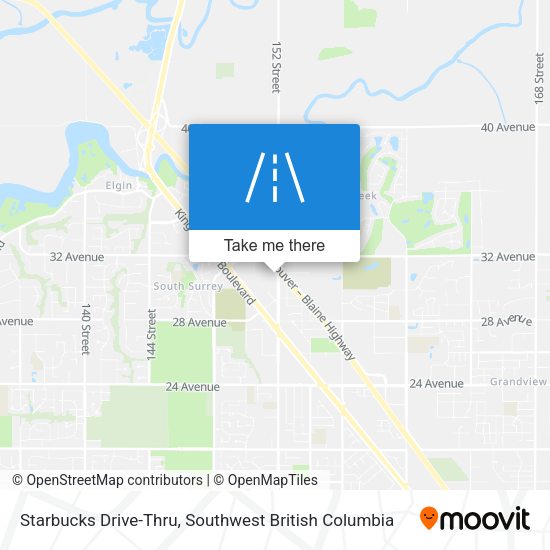 Starbucks Drive-Thru map