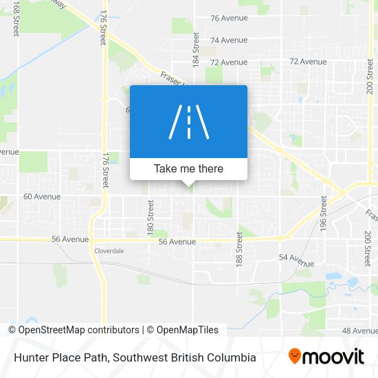 Hunter Place Path map