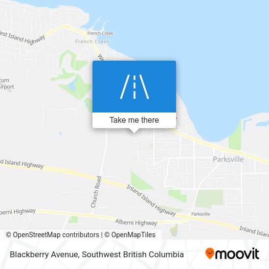 Blackberry Avenue map