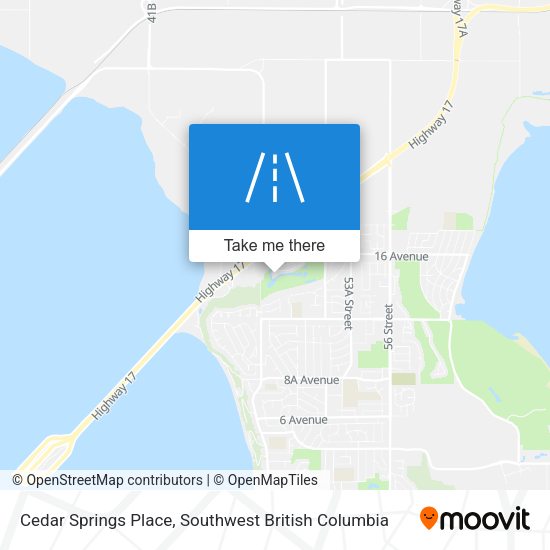Cedar Springs Place map