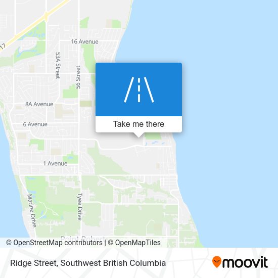 Ridge Street map