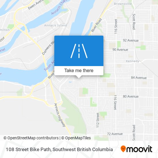 108 Street Bike Path map