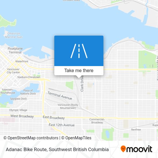Adanac Bike Route plan