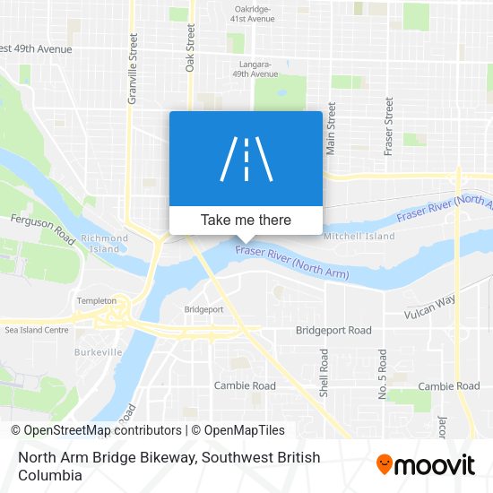 North Arm Bridge Bikeway plan