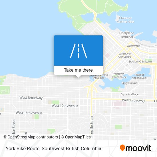 York Bike Route map
