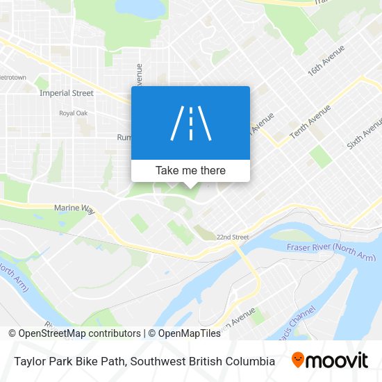 Taylor Park Bike Path map