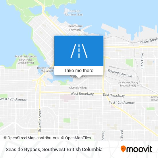 Seaside Bypass map