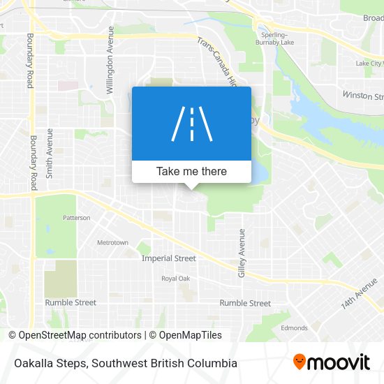 Oakalla Steps map