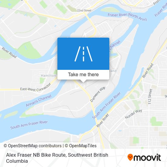Alex Fraser NB Bike Route plan