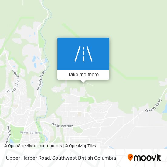 Upper Harper Road map