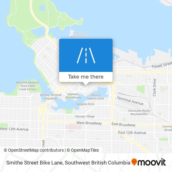 Smithe Street Bike Lane plan