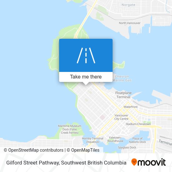 Gilford Street Pathway map