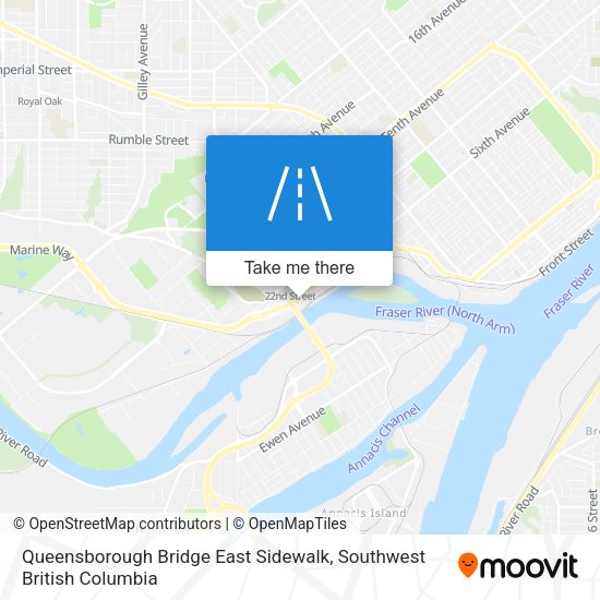 Queensborough Bridge East Sidewalk map