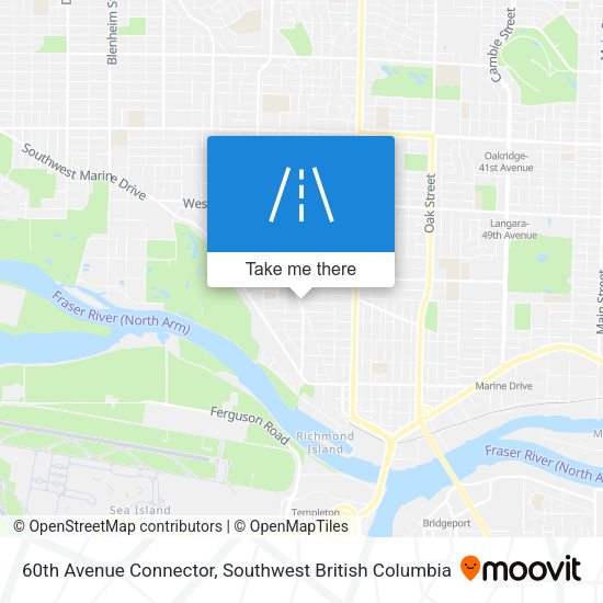 60th Avenue Connector map