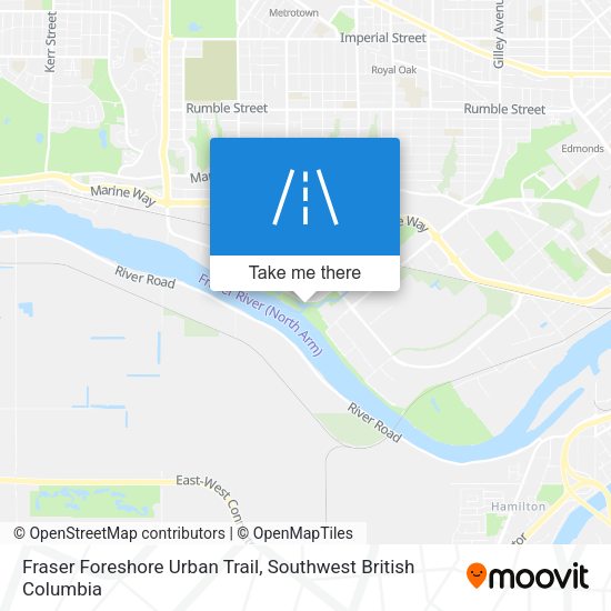 Fraser Foreshore Urban Trail map
