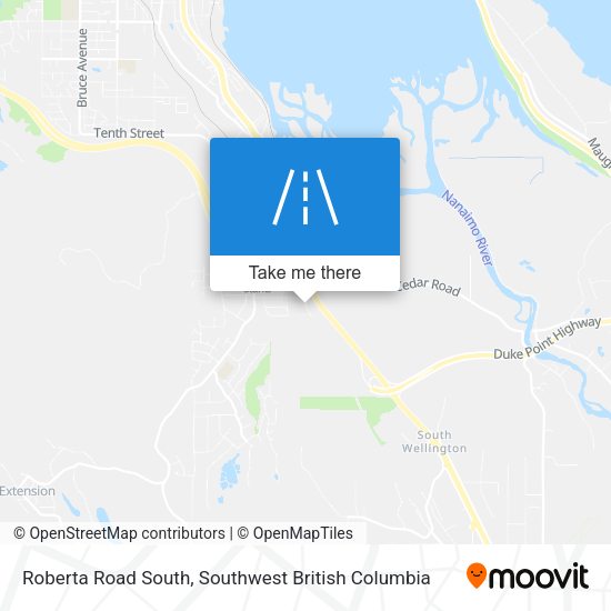 Roberta Road South map