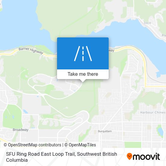 SFU Ring Road East Loop Trail plan