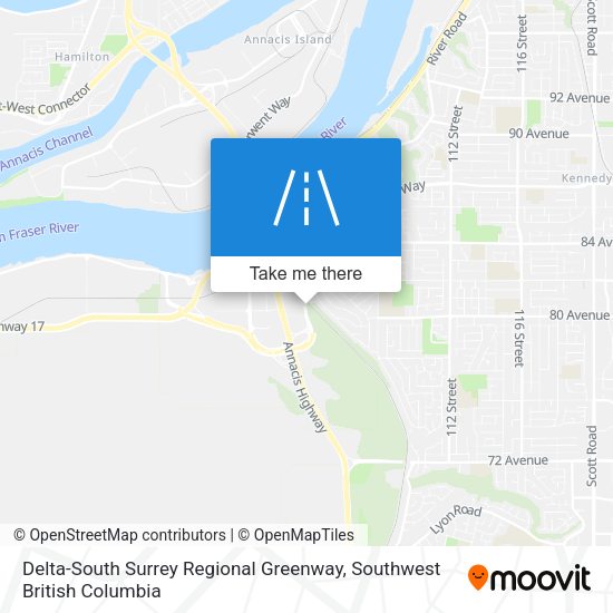 Delta-South Surrey Regional Greenway map