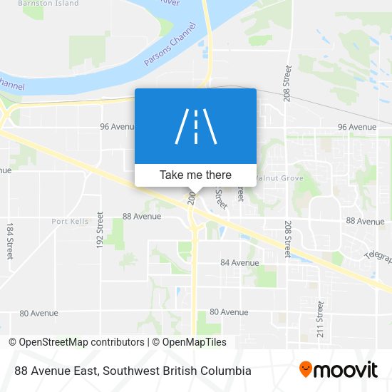 88 Avenue East map