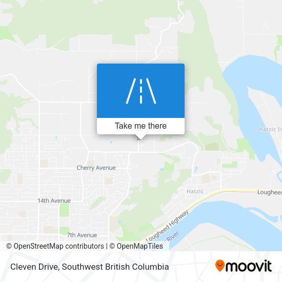 Cleven Drive map