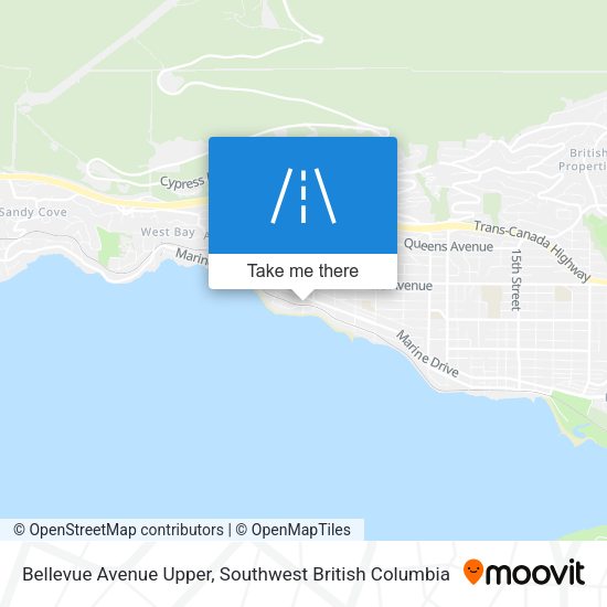 Bellevue Avenue Upper map