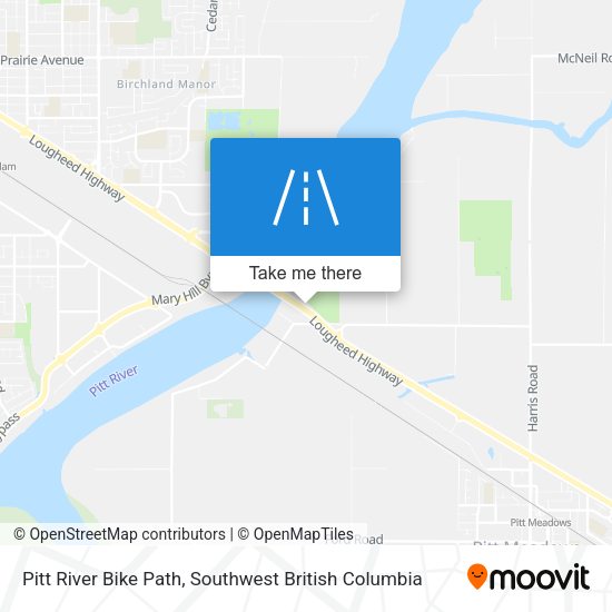 Pitt River Bike Path map
