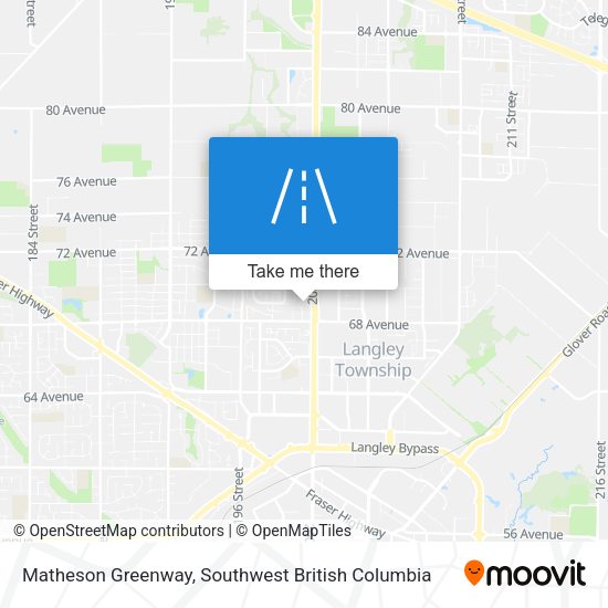 Matheson Greenway map