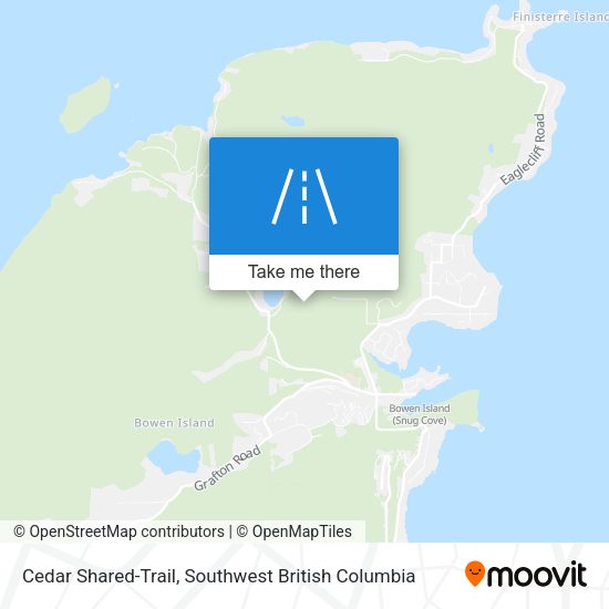 Cedar Shared-Trail map