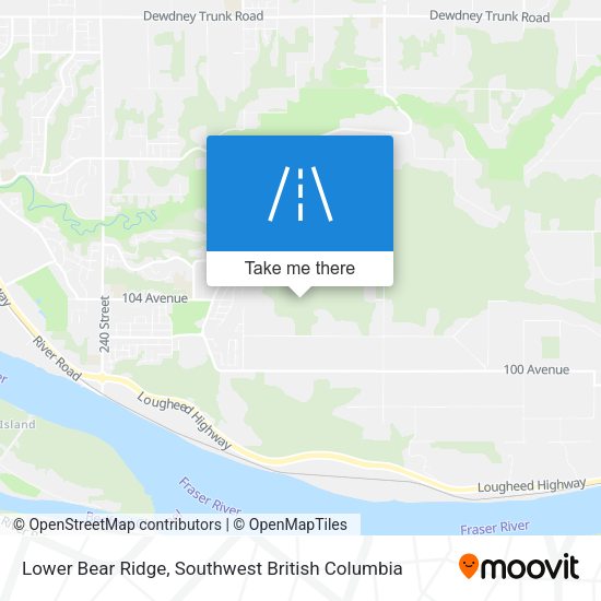Lower Bear Ridge map