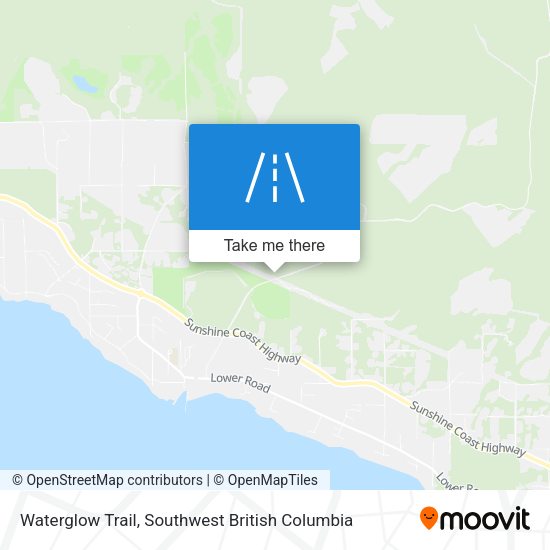 Waterglow Trail map