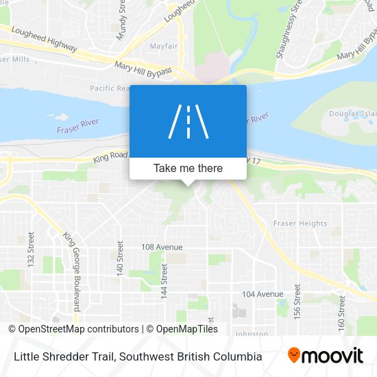 Little Shredder Trail map