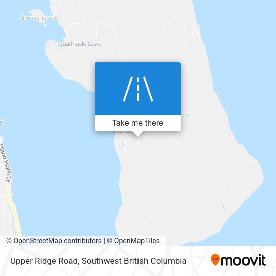 Upper Ridge Road map