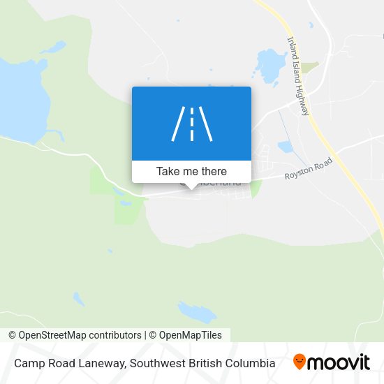 Camp Road Laneway map