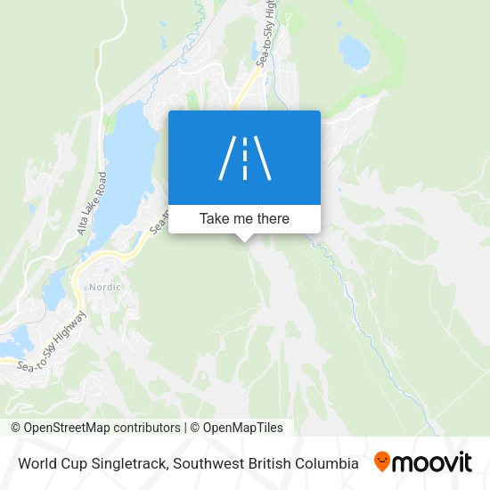World Cup Singletrack map