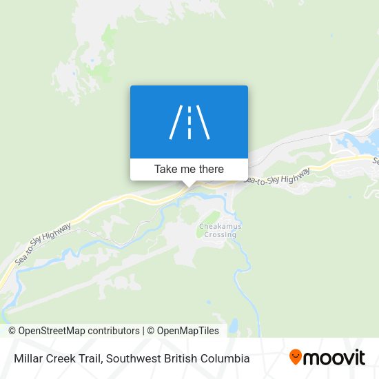 Millar Creek Trail map