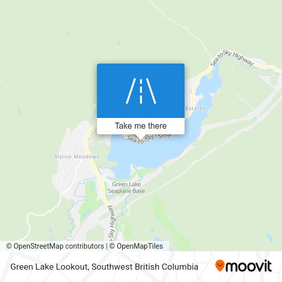 Green Lake Lookout map