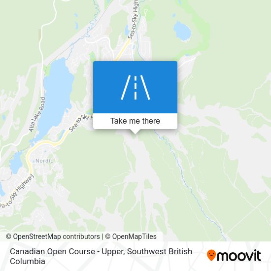 Canadian Open Course - Upper map