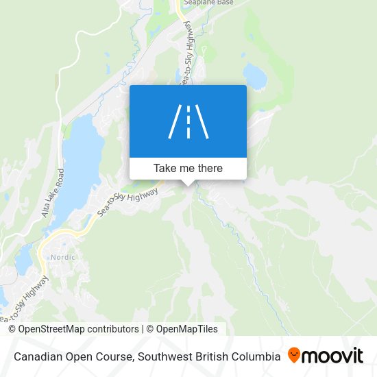 Canadian Open Course map