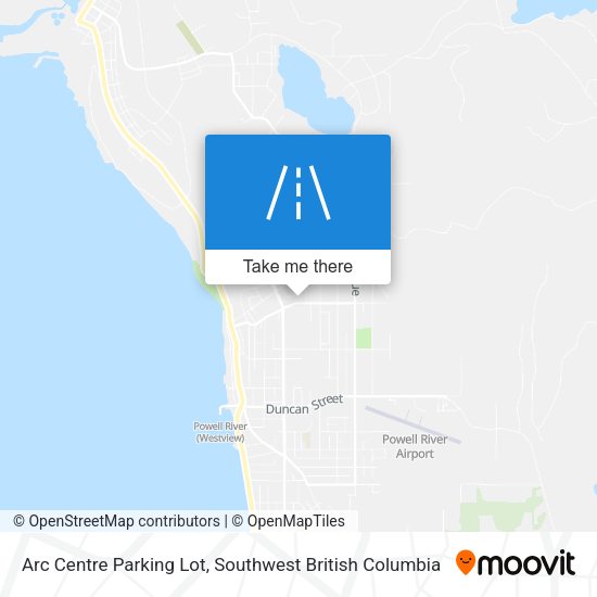 Arc Centre Parking Lot plan