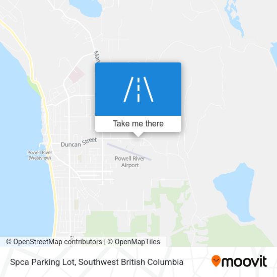 Spca Parking Lot map