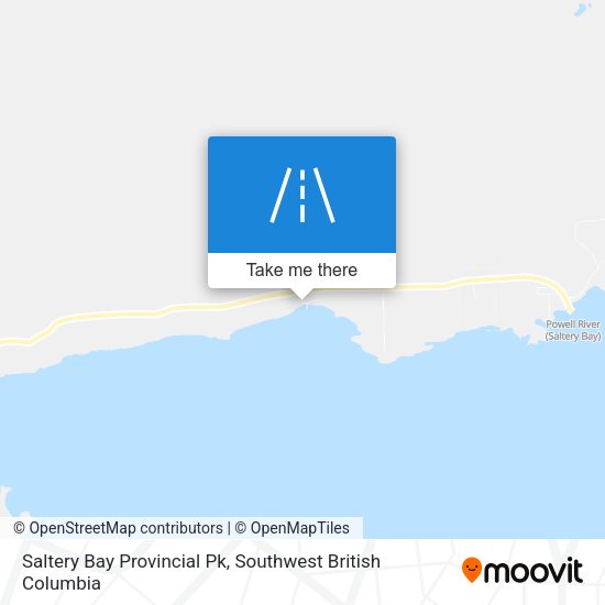 Saltery Bay Provincial Pk map