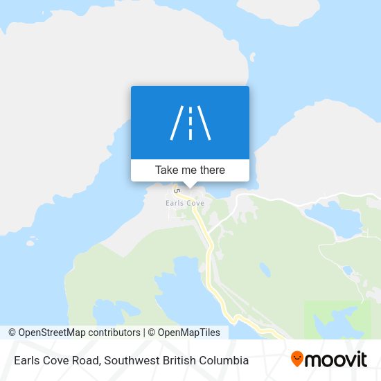 Earls Cove Road map