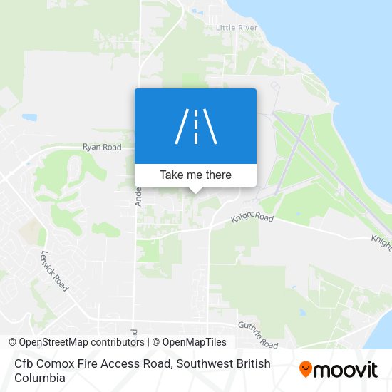 Cfb Comox Fire Access Road plan