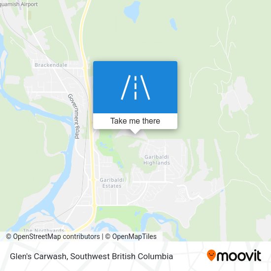 Glen's Carwash map