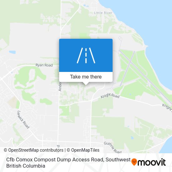Cfb Comox Compost Dump Access Road map