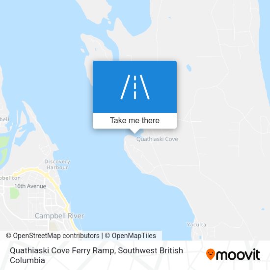 Quathiaski Cove Ferry Ramp map