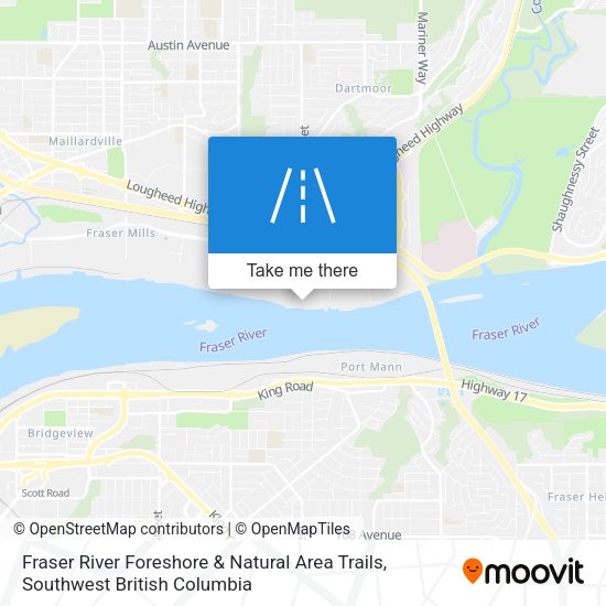 Fraser River Foreshore & Natural Area Trails map
