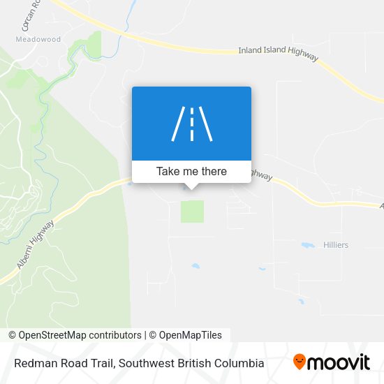 Redman Road Trail map